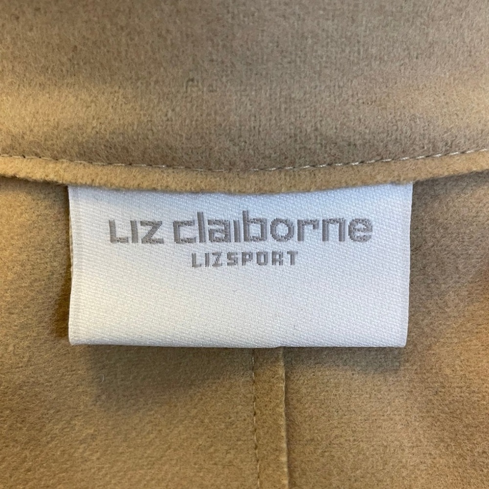 Vintage LIZ CLAIBORNE LIZSPORT Women's Cashmere Wool Blend Utility Jacket 12 - Picture 10 of 13
